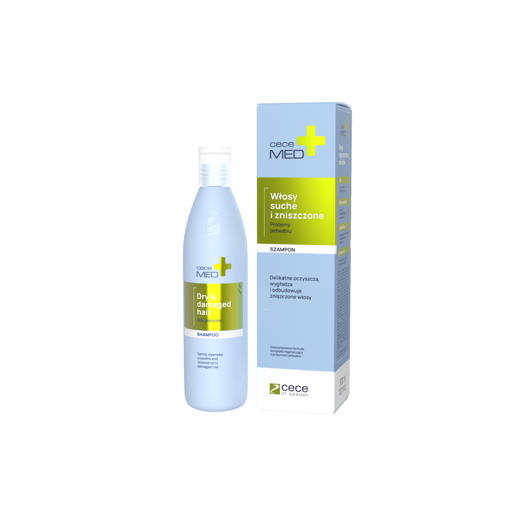 <b>CECE MED</b> Silk szampon z jedwabiem do włosów suchych i zniszczonych 300 ml