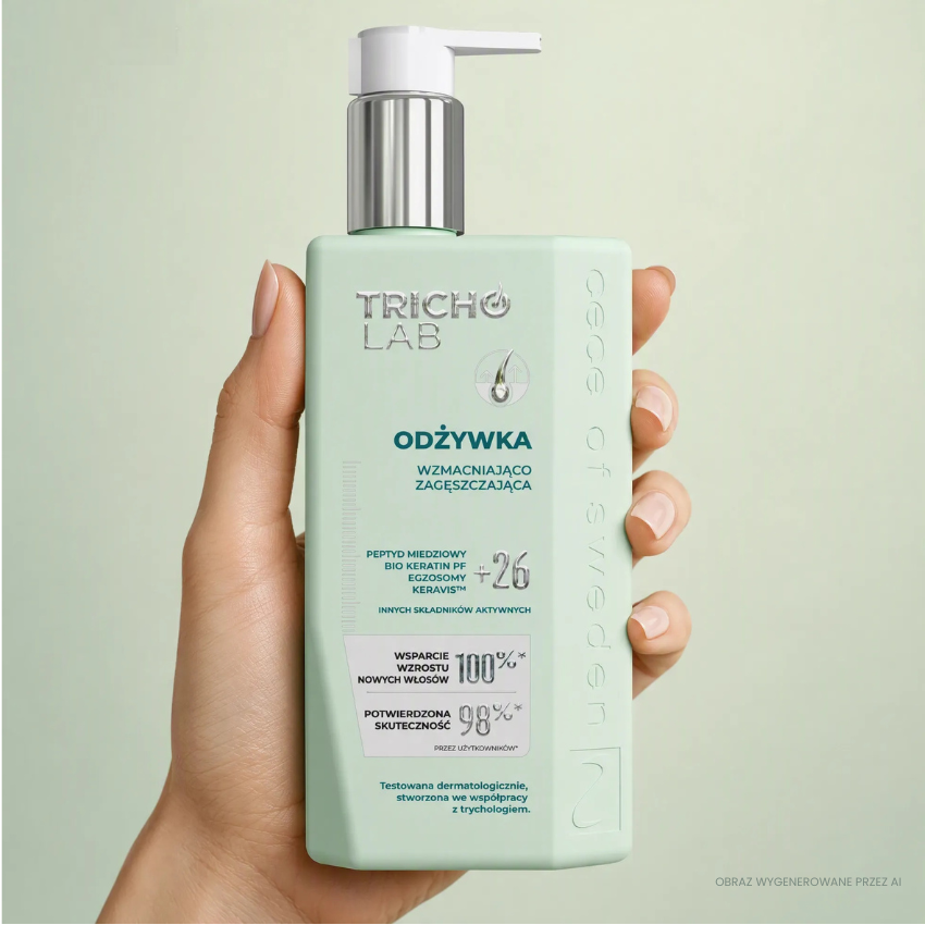 ODŻYWKA zielony TRICHO LAB Odżywka wzmacniająco-zagęszczająca do włosów i skóry głowy 270ml