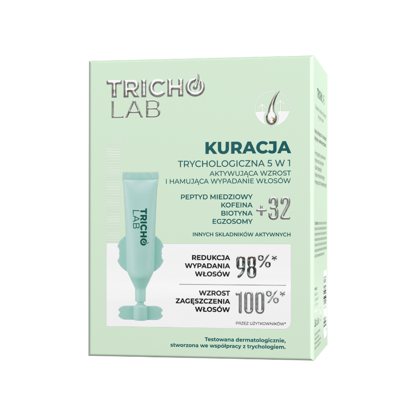 TRICHO LAB Kuracja trychologiczna 5w1 aktywująca wzrost i hamująca wypadanie włosów 30 x 5ml