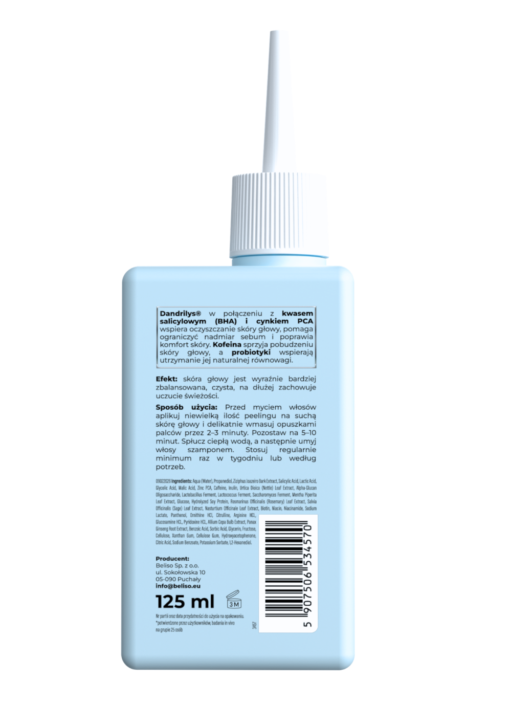 TRICHO LAB Peeling trychologiczny normalizujący skórę głowy 125ml