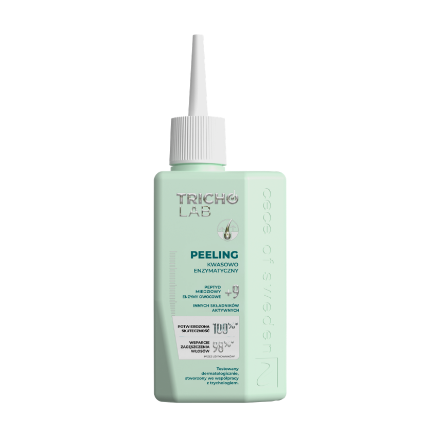 peeling przód zielona TRICHO LAB Peeling kwasowo-enzymatyczny przygotowujący skórę do dalszych etapów pielęgnacji 125ml