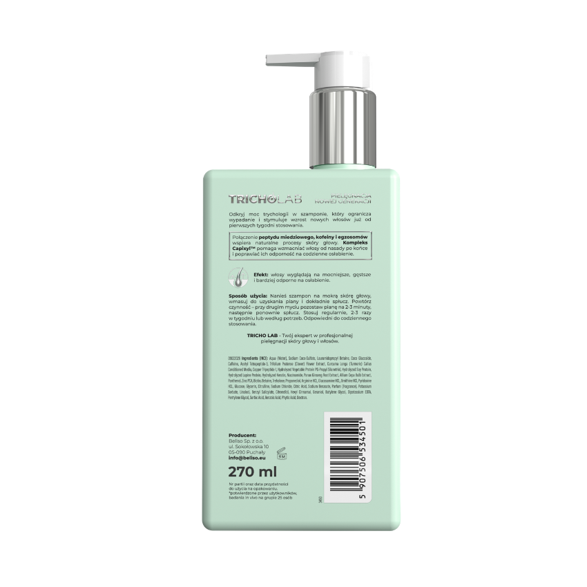 TRICHO LAB Szampon wzmacniający, stymulujący wzrost włosów 270ml