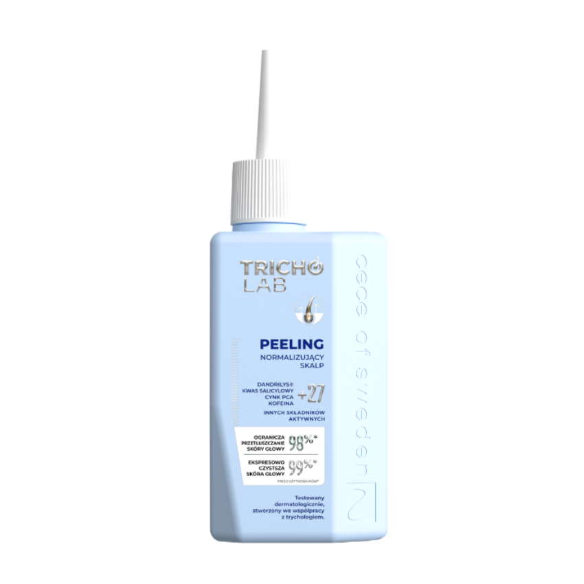 wcierka przód niebieska TRICHO LAB Peeling trychologiczny normalizujący skórę głowy 125ml