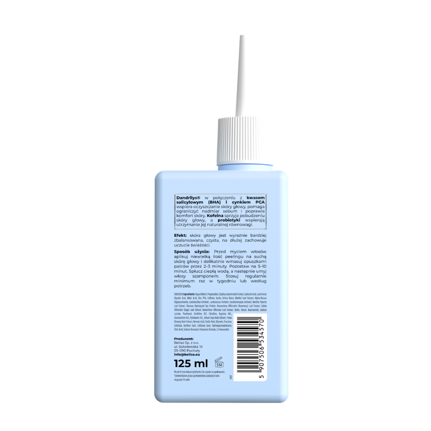 wcierka tył niebieska TRICHO LAB Peeling trychologiczny normalizujący skórę głowy 125ml